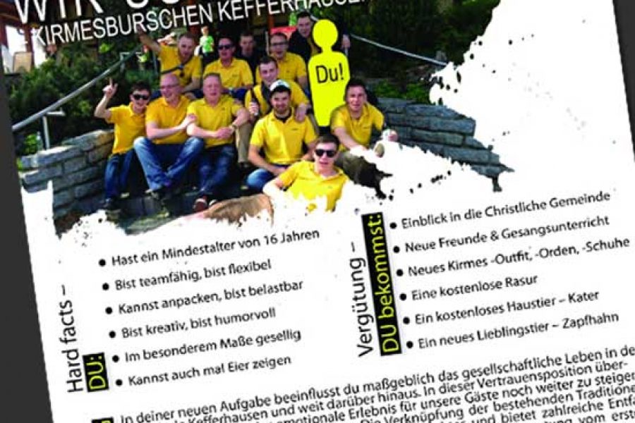 Die Kefferhäuser Kirmesburschen suchen Dich
