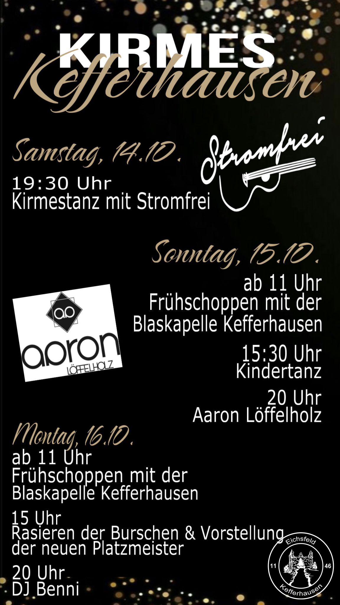 Kirmes in Kefferhausen 14.10.-16.10.