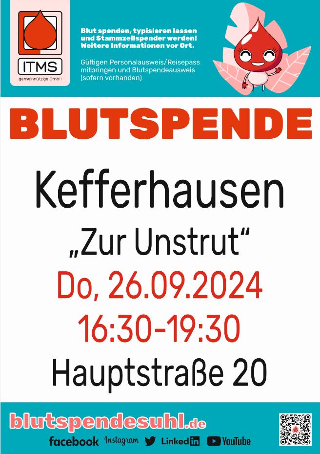 Blutspende in Kefferhausen