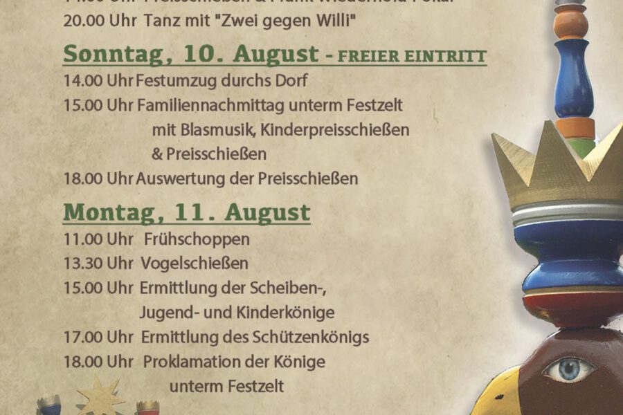 Programm Schützenfest 2025