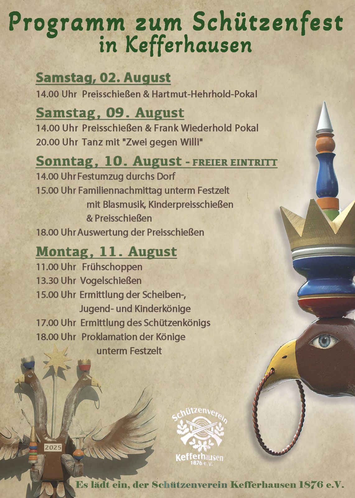 Programm Schützenfest 2025