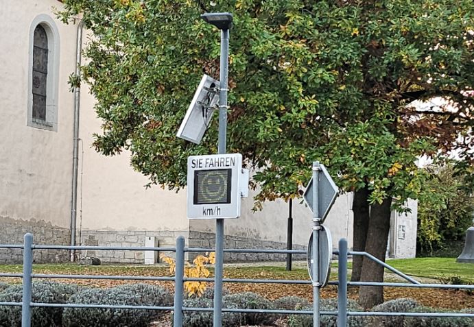 Geschwindigkeitsanzeige