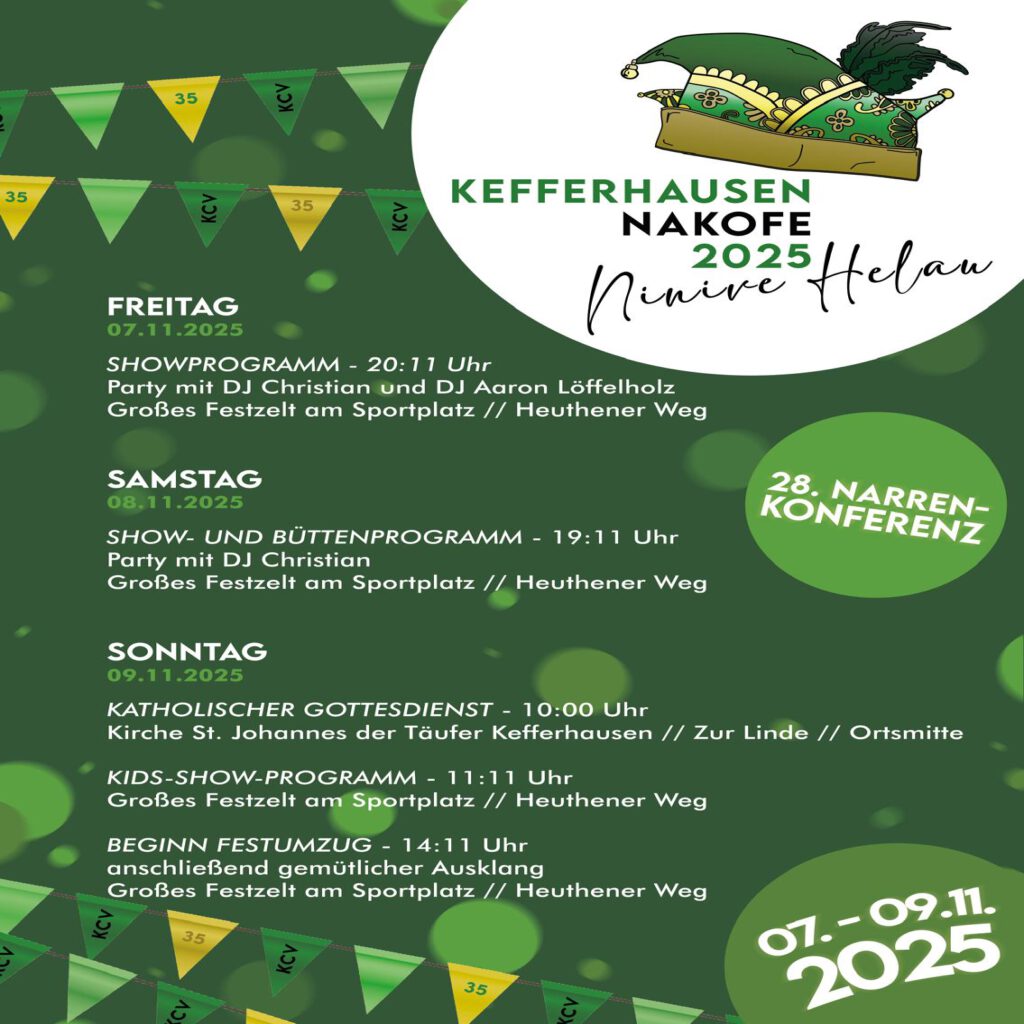 Nakofe 2025 – Alle Infos auf einen Blick!