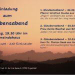 Einladung Glaubensabende