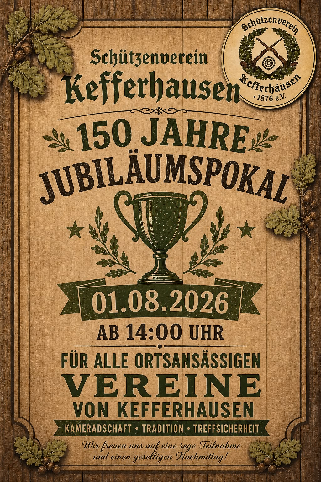 Jubiläumspokal – 150 Jahre Schützenverein