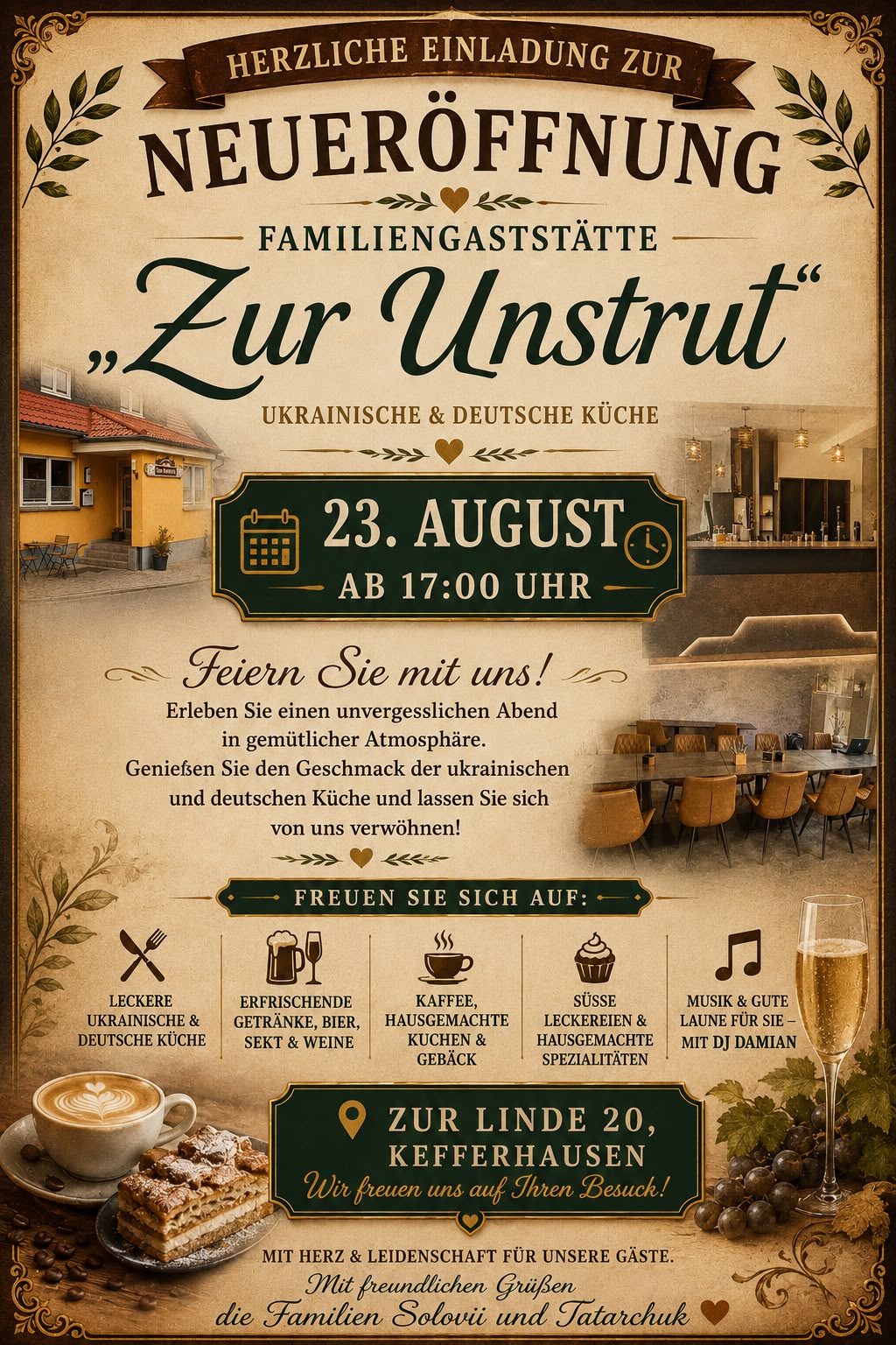Neueröffnung Gaststätte