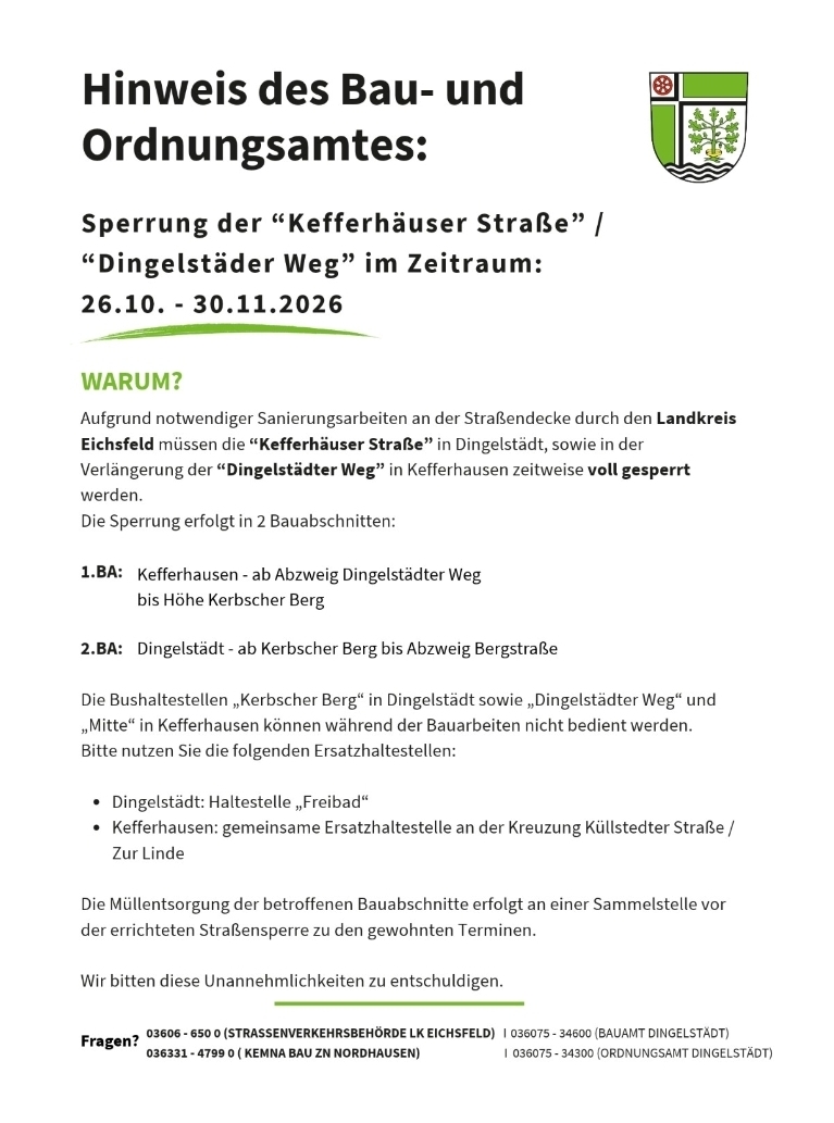 Straßensperrung